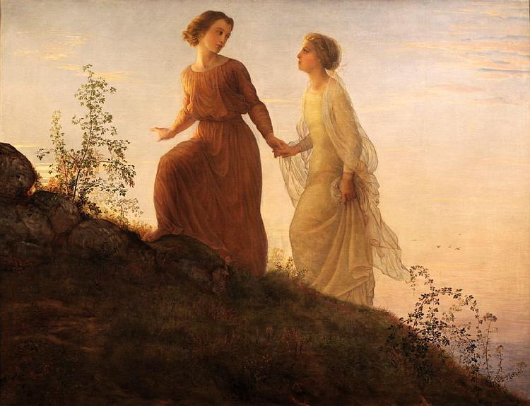 Louis Janmot Poem of the Soul  On the mountain oil painting image